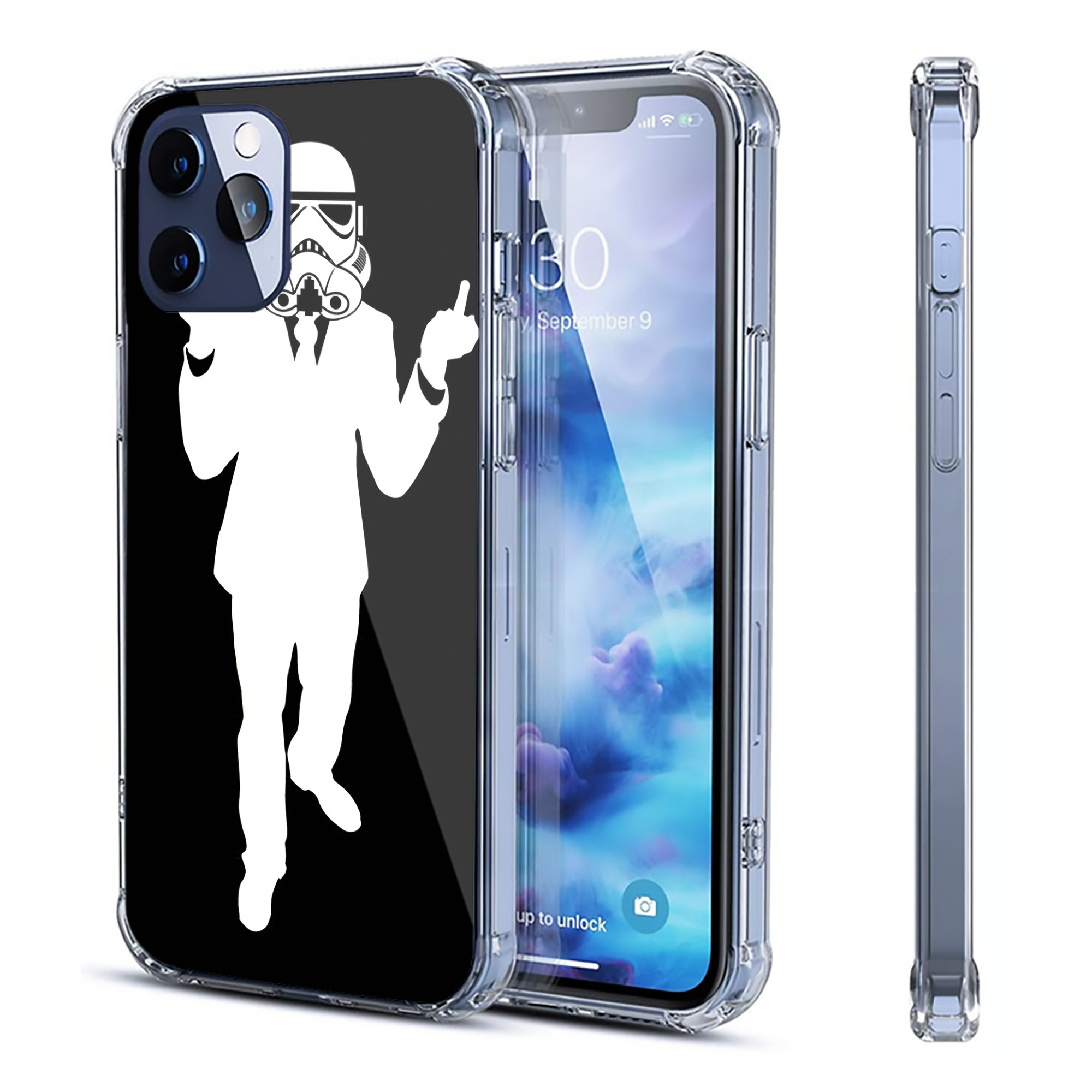 （画像用） スター・ウォーズ Star Wars 【iPhone 12シリーズ対応】透明スマホケース（クリアソフトケース）